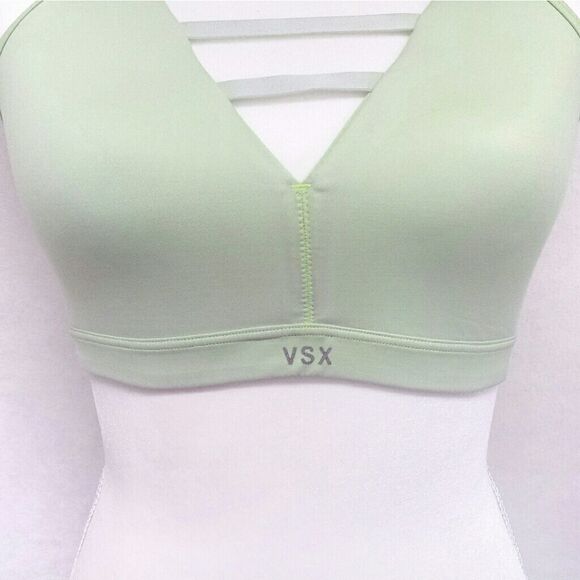 VICTORIA'S Secret Sport Lime Green Cage Sports Bra - Picture 2 of 7